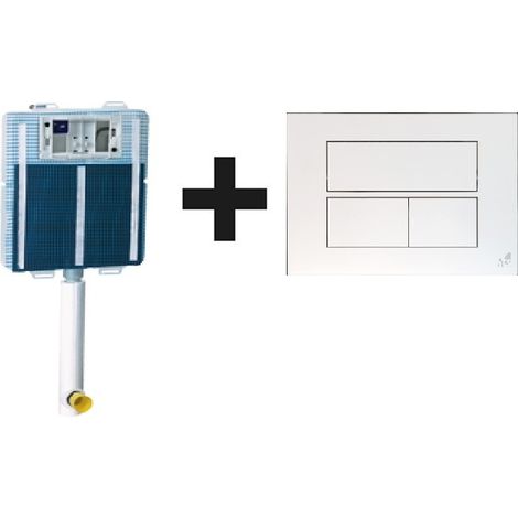 Kit completo di cassetta incasso Idea blu e placca bianca di Its