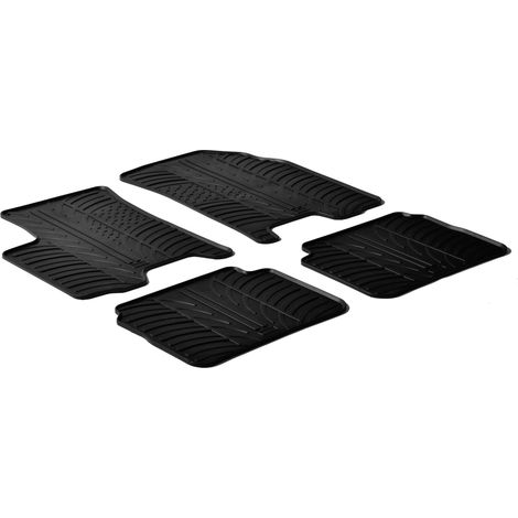 Set tappeti su misura in gomma - compatibile per Chevrolet Aveo 3p (02/0505/08) - Chevrolet Aveo 5p (09/0205/08) - Daewoo Kalos 3p (02/0505/08) - Daewoo Kalos 5p (09/0205/08)