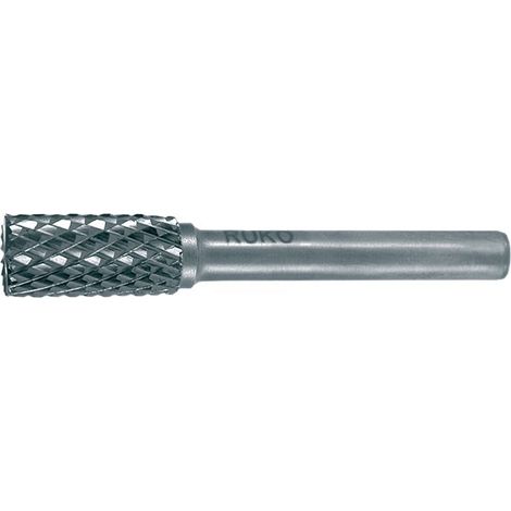 Fresa in metallo duro RUKO ZYAS Ø 3 mm, lunghezza testa 14 mm, gambo Ø 3 mm, dentatura liscia KVZ 4 con superficie di contatto - 116047
