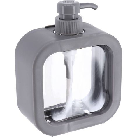Distributore di sapone in pe e pp da 300 ml - grigio - Tendance