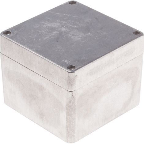 Boîtier RS PRO en Fonte d'aluminium, 100 x 100 x 81mm, Argent IP66 ( Prix pour 1 ) (1/2)