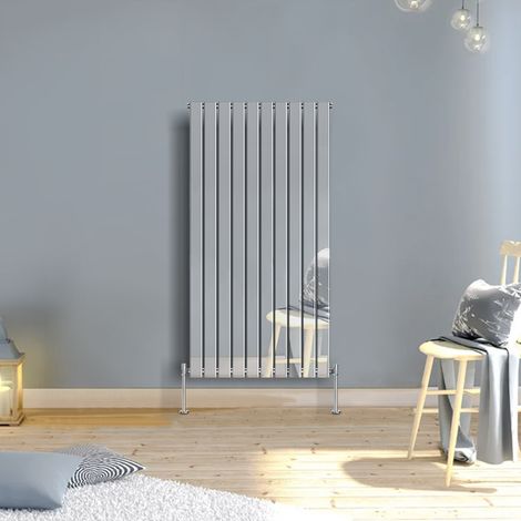 WarmeHaus Vertical Flat Panel Radiator Chrome 1600x680mm Single (1/5)