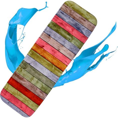 5pièces Tapis Antidérapant Pour Escalier Tapis Marche Escalier Avec Bande Adhésive Et Base Caoutchouc Absorbant Lavable Et Motifs (1/5)