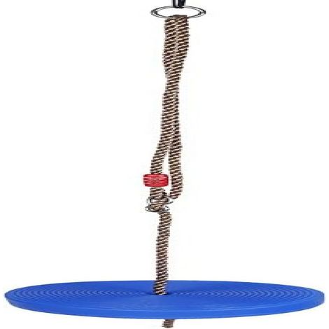 Irovami Balançoire disque pour arbre – corde escalade, siège rond, aire de jeux (1/5)