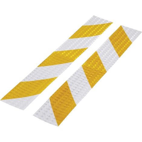 TOOLCRAFT RTS60/400-YL 1564044 Warnstreifen RTS Silber, Gelb (L x B) 40 cm x 60 mm 1 Set
