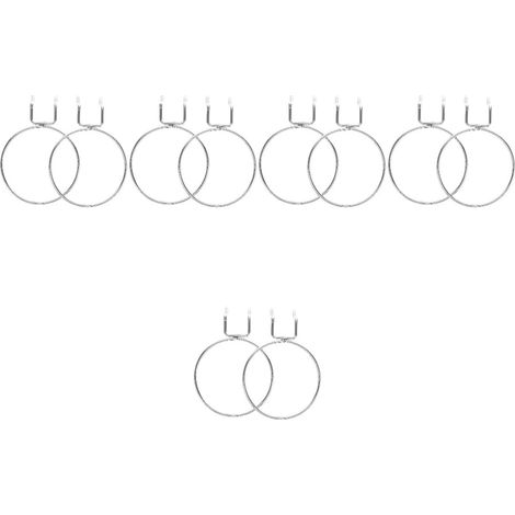 Filiyano – organisateur mural pour linge – Lot de 10 crochets pour panneau perforé, anneaux de fixation, organisateur mural pour linge, robuste (1/5)