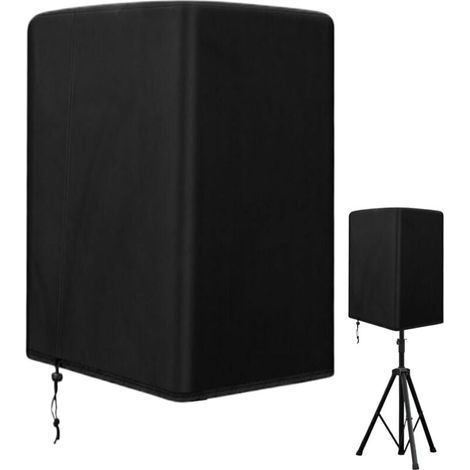 Funda protectora antipolvo para altavoz, funda protectora para equipo de sonido, funda protectora para altavoz de pie fabricada en tela Oxford (30x28x45,7 cm) (1/4)