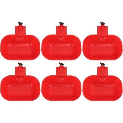 6 PCS Abreuvoirs Automatiques pour Volaille, Grand Abreuvoir ABS épaississant, Abreuvoir Automatique pour Poulet, Chien, Canard G1/8 Filetage Male (1/5)