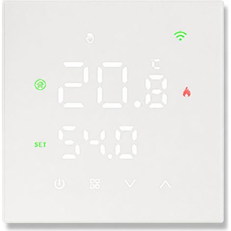 Thermostat intelligent WiFi Tuya pour chaudière murale, blanc, 3 A, contrôle par application et vocal (1/5)