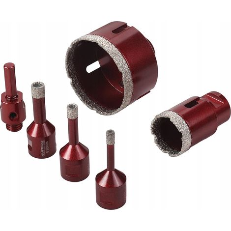 Diamant-Lochsägen-Set 6-68 mm, 6-teilig Kraft&Dele (1/5)