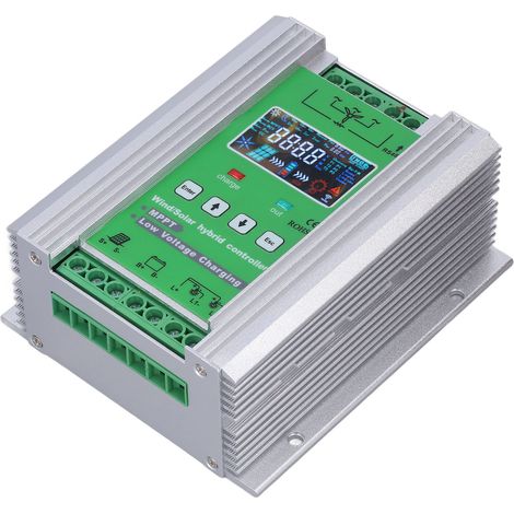 Wind-Solar-Hybrid-Laderegler 1000 W, hocheffizienter Wind-Solar-Laderegler für Feldüberwachung, DC 12 V/24 V (1/5)
