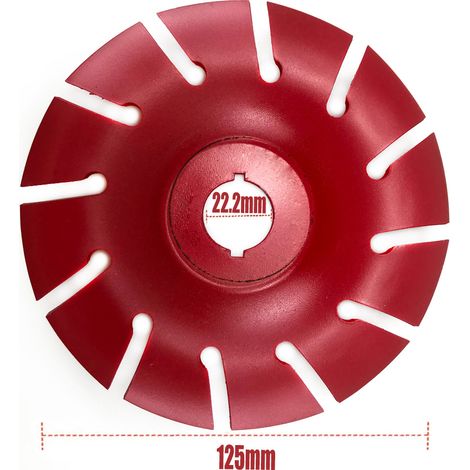 Rouge 125 mm Outils de ponçage pour le bois, ponceuse à disque à face extérieure, cisaille à bois, meuleuse d'angle, disque à polir, outils de bricolage (1/5)
