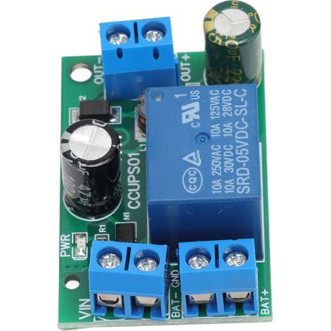 Module de protection contre les coupures de courant, carte de protection d'urgence pour batterie UPS 8-60 V CC, accessoire sans boîtier (1/5)