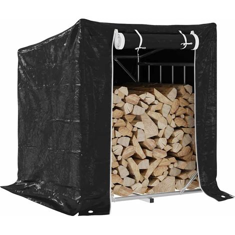 Brennholzregal mit Regenschutz 100,5x80,5x110,5 cm