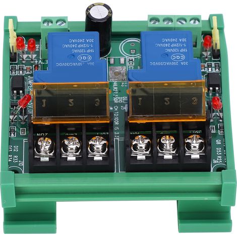 Module relais 24 V 2 canaux 30 A haute puissance, relais à courant élevé, module PLC 2RL 24V 30A D (1/5)