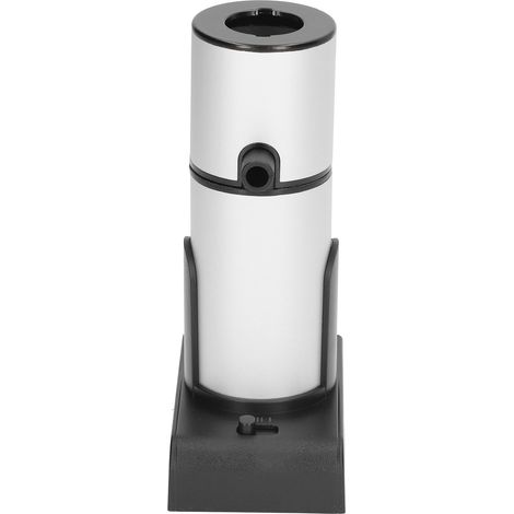 Fumeur à Cocktail Réglable en Alliage d'Aluminium et Zinc - Kit de Fumaison Main Libre pour Boissons Argenté