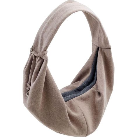 1 - Sac De Transport Pour Chien - Sac À Bandoulière - Doux Et Chaud En Coton Polyester - Pour Chiots Et Chats Jusqu&39à 8 Kg - Gris - 40x30x25cm (1/3)