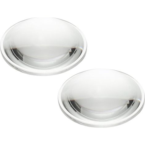 2 Pcs Diamètre 64mm Lentille Convexe Hauteur 18mm Transparent 3.2mm (1/5)