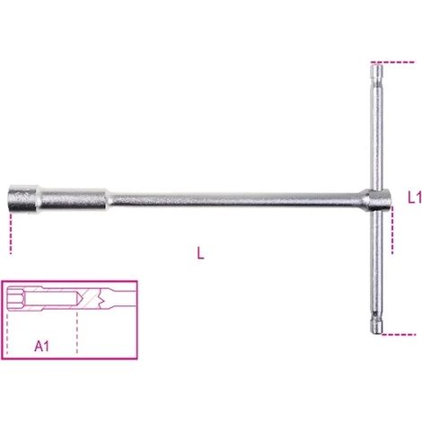 clé hexagonale profonde à douille en T beta 949 - 13
