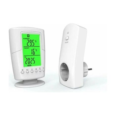 Prise thermostatique sans fil programmable pour la maison - Thermostat intelligent pour le contrôle de la température, l'isolation et la programmation horaire. (1/5)