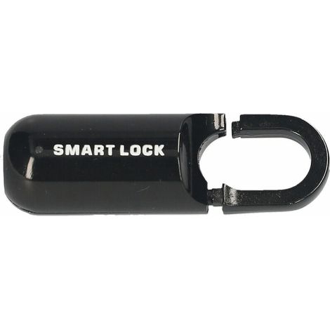 Candado de huella digital inteligente Cerradura biométrica impermeable Cerradura de seguridad portátil sin llave Antirrobo para equipaje Mochila escolar Maleta Bolso Armario Bicicleta (Negro) (1/5)