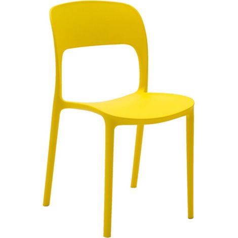 Sedia RESTAURANT in polipropilene moderna Colori sedie Tempesta: Giallo