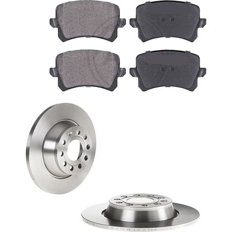 KIT FRENI POSTERIORI compatibile con VW PASSAT CC B6 (357) - DISCHI + PASTIGLIE OEM: P 85 109 / 17628 , 17729 /SOSTITUZIONE DIRETTA/BASSA POLVERE/SILENZIOSO (1/5)