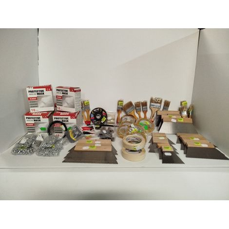 Lot de 40 - PROTECTIVE MASK - Outillage et EPI - KN95 et accessoires bricolage - Kit complet rénovation - Voir photos (1/4)