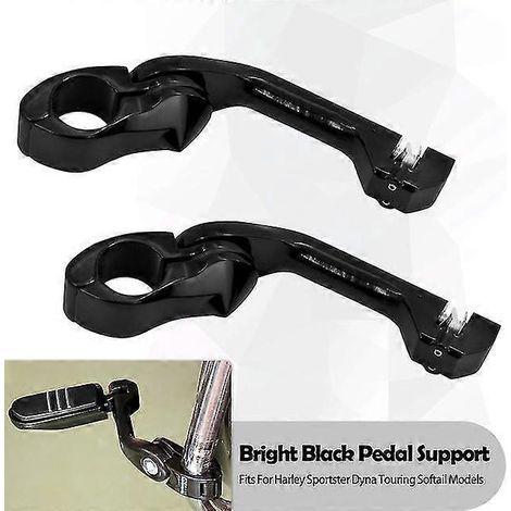Motorrad-Fußrastenhalterung 32 mm Highway, 1,25 Zoll Motorschutzbügel, Fußrastenklemme für Harley Dyna, Sportster XL, Touring, Softail, Glide – Highway-Fußrastenhalterung A (1/5)