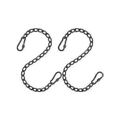 SZTXJ Kette, Hängesessel-Kettenaufhängungsset mit zwei Schäkeln, für den Innen- und Außenbereich (zwei Ketten 60 cm - 23 Zoll) (1/5)