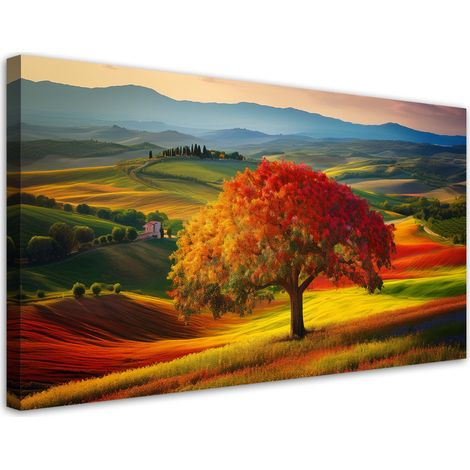 Tableau déco Paysage toscan Nature des arbres 100x50 (1/5)
