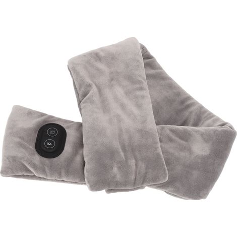 Cache-col cervical chauffant électrique avec massage par vibrations, double face velours épais et doux, foulard chaleur rechargeable, enveloppant cou nuque, confort hiver. (1/5)