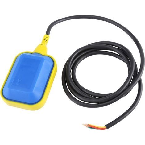 Automatischer Schwimmerschalter zur Wasserstandsregelung mit Kabel für Pumpen (2 m) (1/4)