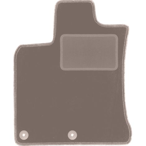 Alfombrilla de terciopelo para el conductor para: Nissan Qashqai I J10 crossover (2006-2013) beige (1/5)