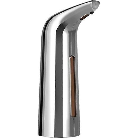 Distributeur de savon liquide automatique 400 ml, accessoires de salle de bain, distributeur de savon intelligent pour cuisine à induction, couleur argent (1/5)