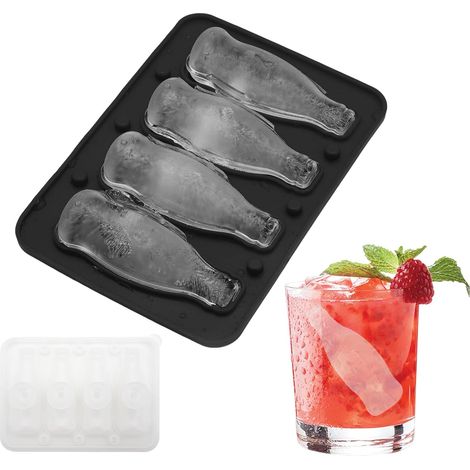 à glaçons en silicone, moule forme de bouteille 4 grilles – Plateau (1/5)
