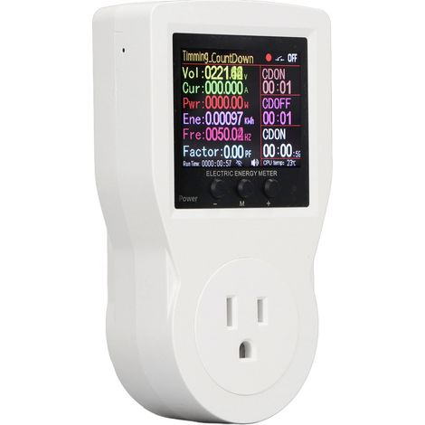 Prise connectée intelligente S1W, mesure de consommation électrique, interrupteur sans fil à distance, 85-265V, compatible Tuya et Smart Life, version WiFi standard américain. (1/5)