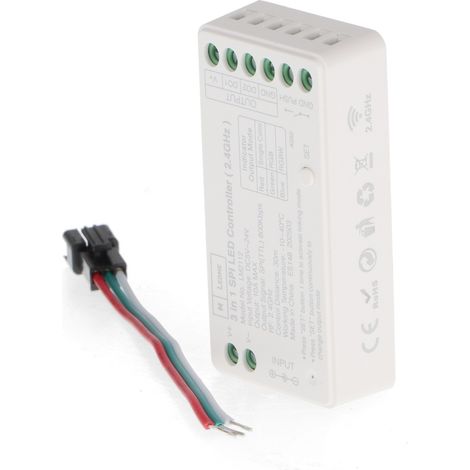 IluminaShop - Controlador Regulador 3 en 1 SPI/IC LED RGBW IP20