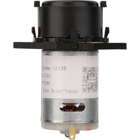 Pompe Péristaltique 12V 3 x 5 Pompe de Dosage Péristaltique de Tête de Tube Péristaltique de DIY pour l'Analyse Chimique de Laboratoire d'Aquarium(Noir) (1/5)