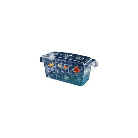 Contenitore in plastica per l'allevamento di pesci d'acquario, scatola di isolamento e incubatrice per avannotti di gamberetti pagliaccio e guppy. (1/4)