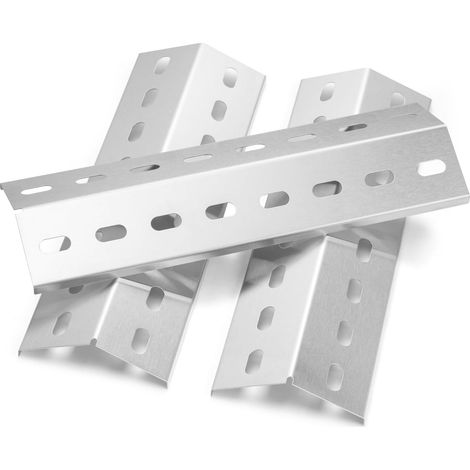 Lot de 3 cache-brûleurs en acier inoxydable 36,5 x 12 cm pour Enders Chicago 3, Enders Boston Pro 3K, 6 Kr Turbo, Tepro 3561, répartiteur de flamme universel, bouclier thermique, pièces de rechange