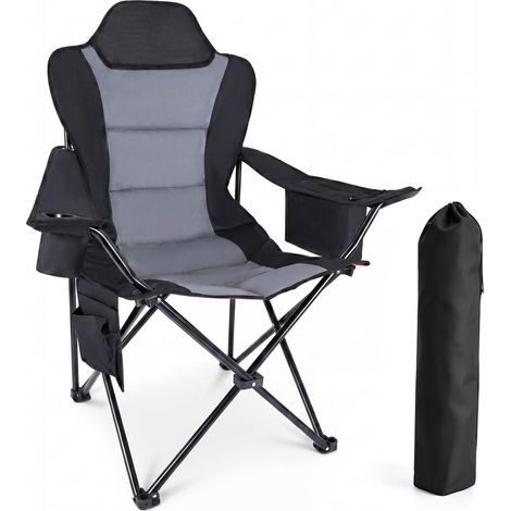 Chaise Pliante Camping avec Rembourrage, Charge maximale 150 kg (1/5)