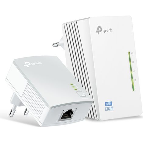 Tp-link tl-wpa4220 kit 600 mbit/s collegamento ethernet lan wi-fi bianco 2 pz - TL-WPA4220KIT (1/5)
