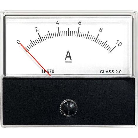Panneau Analogique Actuel Compteur Amperemetre Jauge Classe 2.0 Precision Dc 0-10A Analogique Amperemetre Ampere Mesure Tester Panneau De Jauge, Dc 0-10A (1/5)