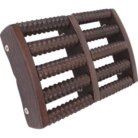 Rouleau de massage des pieds en bois pour soulager le stress et détendre les muscles - Double rouleau de massage des pieds (1/5)