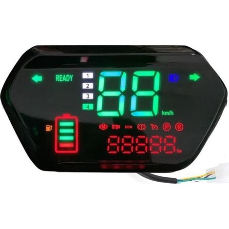 Odomètre Tachymètre Application : Compteur de Vitesse de Moto Universel, Compteur kilométrique numérique, tachymètre pour Motos (1/4)