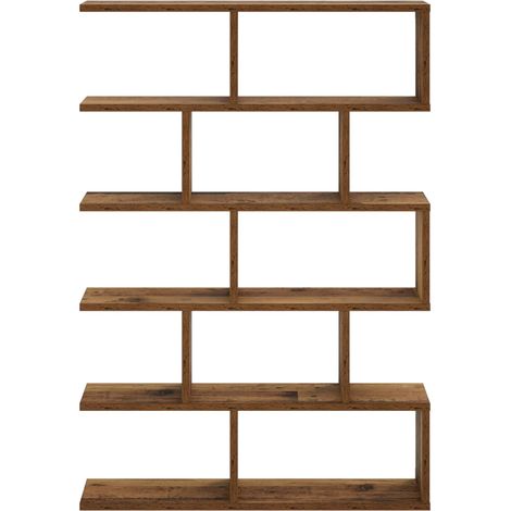 vidaXL Estante de pared Madera envejecida 70 x 17 x 101 cm (1/2)
