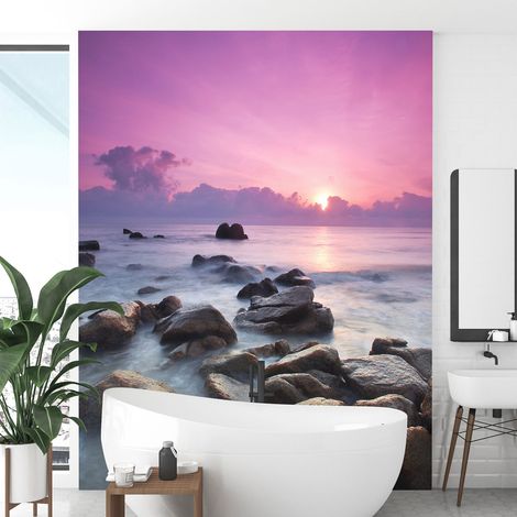 Papier peint panoramique - Couché de soleil - 130 cm x 178 cm (1/4)