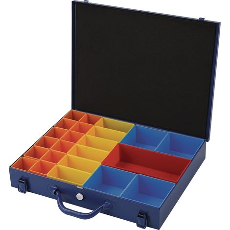 Caja  surtida  B438xT342xH70mm  23  compartimentos  azul  azul  TECWERK (1/5)