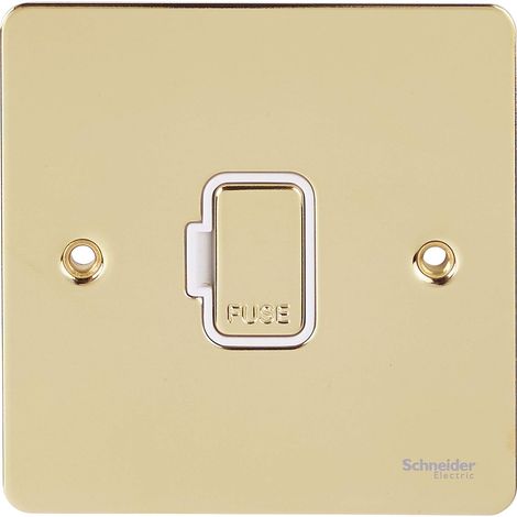 Plaque plate sans interrupteur Laiton (1/4)